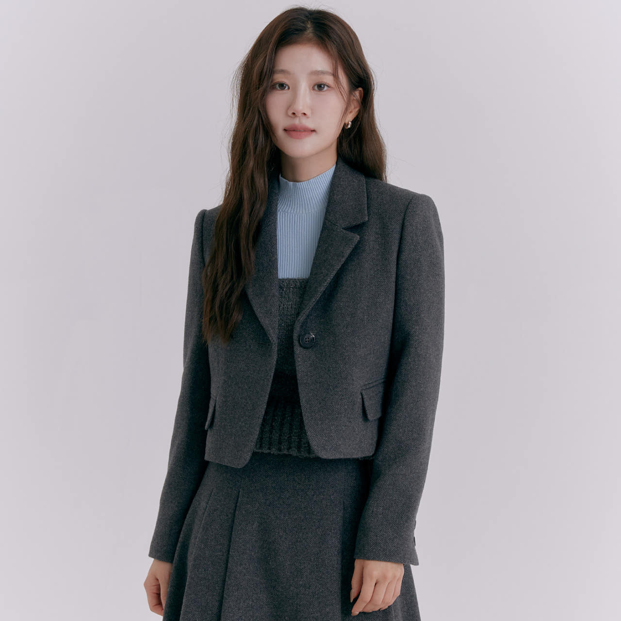 로엠 크롭 울 자켓 RMJKE4TR52 - 상품 이미지