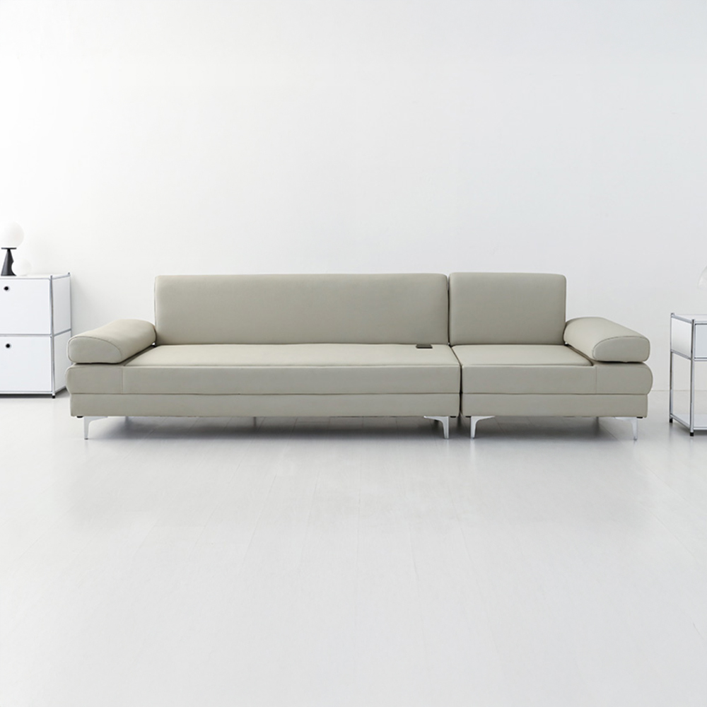 ONDOR 흙소파 4인 라이트그레이