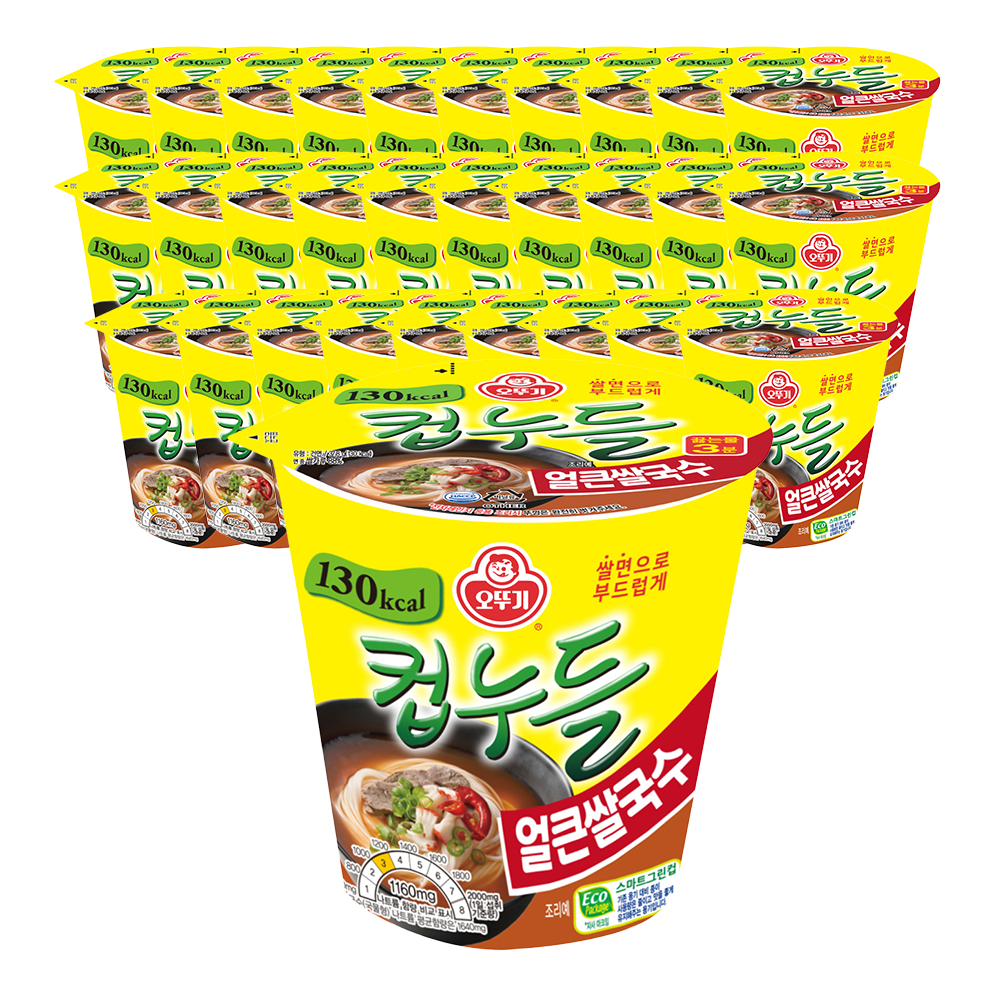 오뚜기 컵누들 얼큰쌀국수 37.8g, 30개 - 상품 이미지