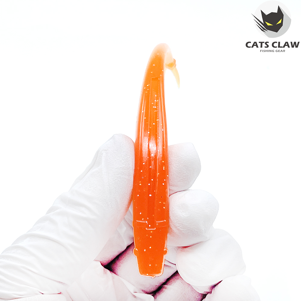캣츠크로우 모비딕쉐드 광어웜 다운샷웜 오렌지환타 T21, 12.7cm(5인치) - 상세 이미지 4