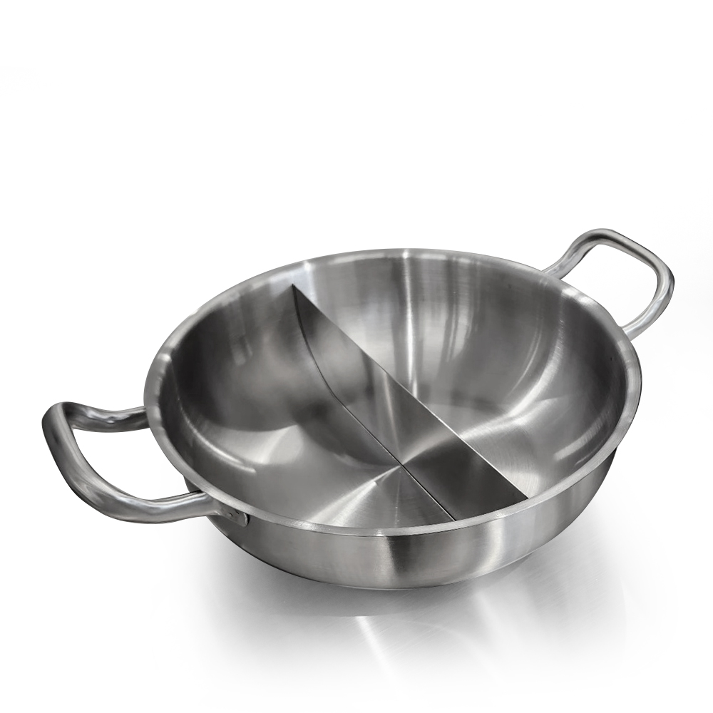 키친아트 IH 이지 스텐 반반냄비 전골 샤브샤브 훠궈 마라탕 냄비