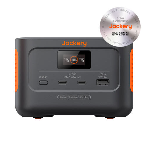 JACKERY 휴대용 파워뱅크 100Plus 인산철 캠핑용 보조배터리