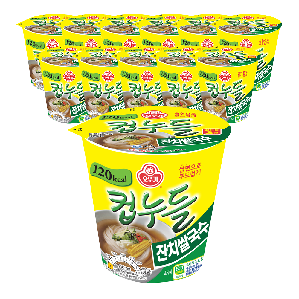 오뚜기 컵누들 잔치쌀국수 34.2g, 12개 - 메인 이미지