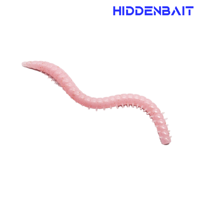 히든베이트 카리 배스웜 배스루어 프리리그웜 소프트베이트 H008 LIGHT PINK, 12cm - 메인 이미지