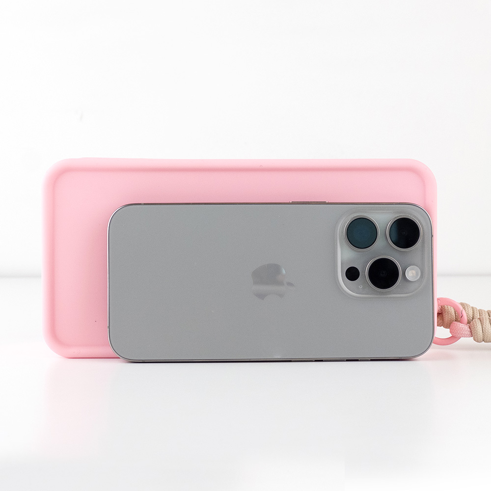 멜로팝 수영복 방수 파우치 사각 지퍼 속옷 여행용 화장품 실리콘 파우치 백 미니 이너백L