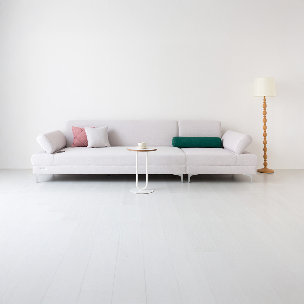 ONDOR 패브릭 흙소파 4인 코모도 라이트그레이