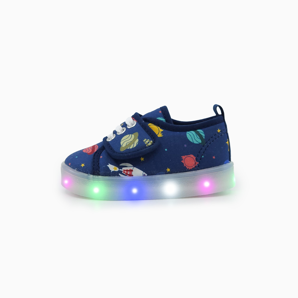 베이비솔 아기신발 유아 신발 키즈 운동화 남아 LED 우주여행 - 상세 이미지 3