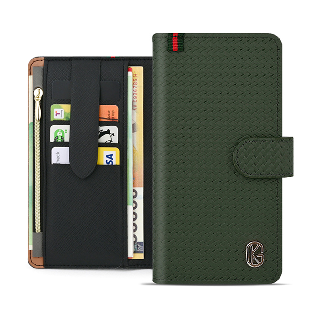 KG 카드분실방지 지갑 케이스 카키, 갤럭시S21 플러스 - 상품 이미지