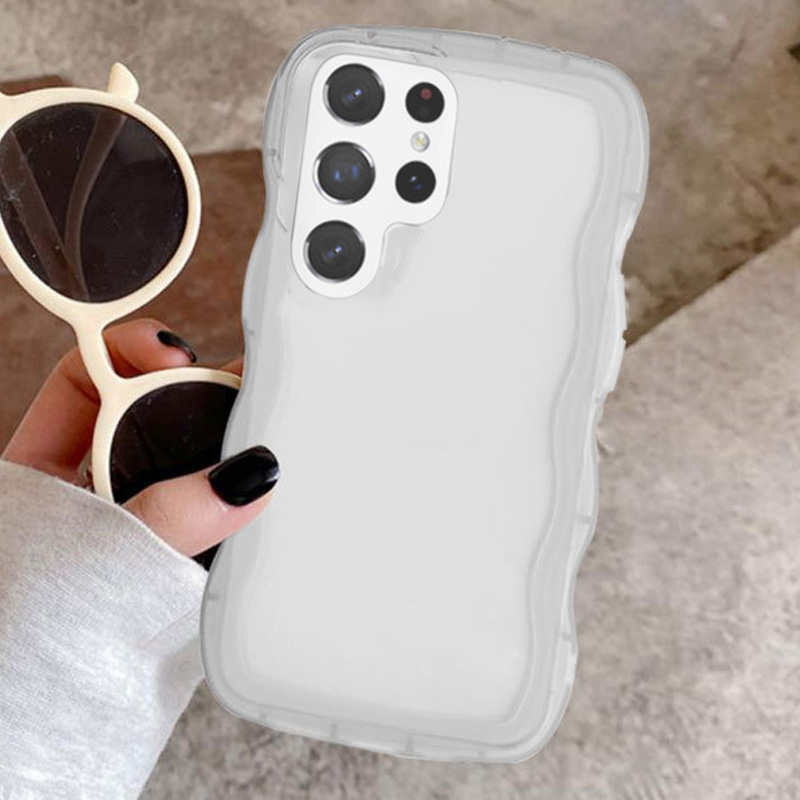 웨이브 쿠션 케이스 투명, 갤럭시 노트20 울트라