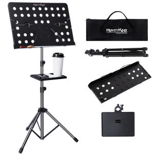 마이티킹 MUS75T 반으로 접히는 보면대 트레이세트 악보 휴대용 접이식... 실사용 후기 | 효과 있을까? - 상품 이미지 1