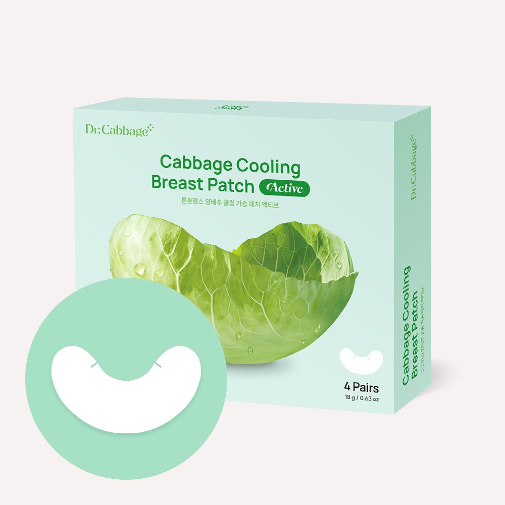 튼튼맘스 비건 양배추 쿨링 가슴 패치 액티브 8매 (4팩)