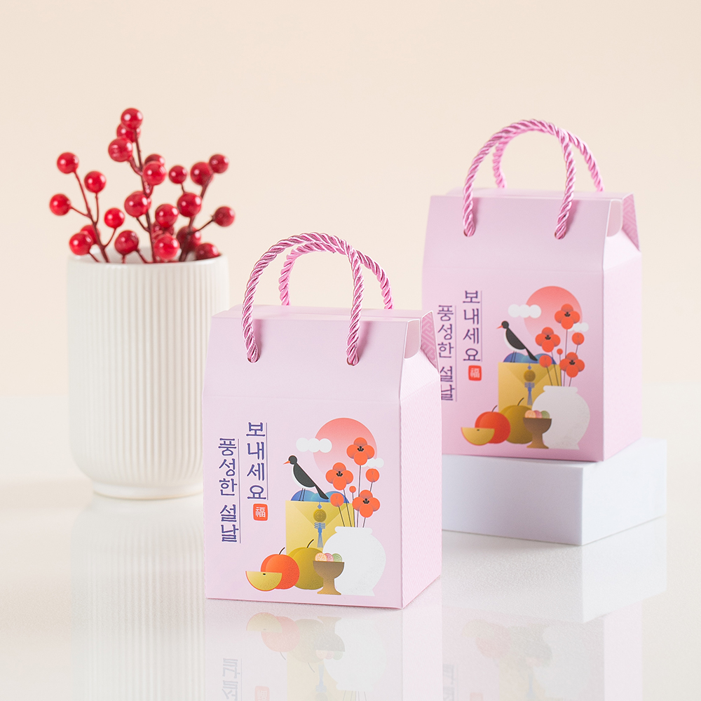 과자 구디백 꾸러미 회사 단체 선물 선물 설 추석 명절 라벨지 스티커 - 상세 이미지 3