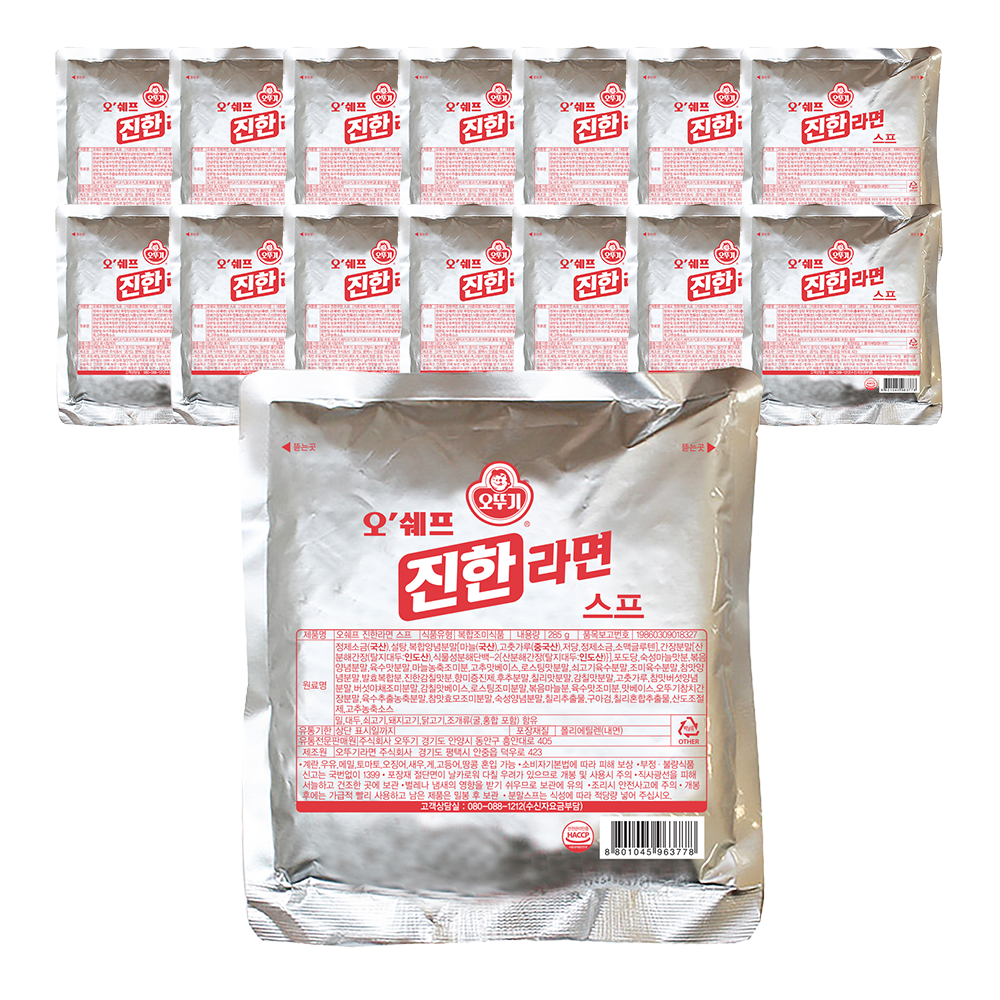 오뚜기 오쉐프 진한 라면스프 285g 15개