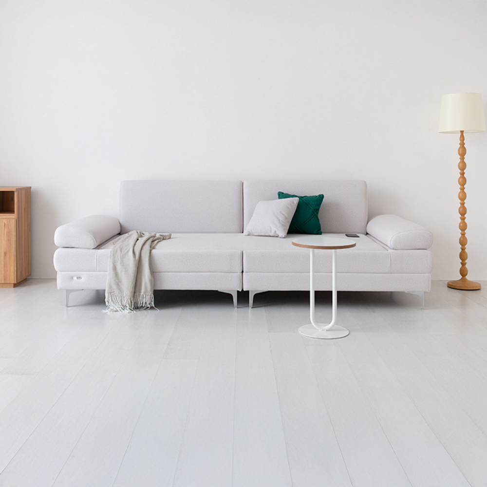 ONDOR 패브릭 흙소파 3인 코모도 라이트그레이