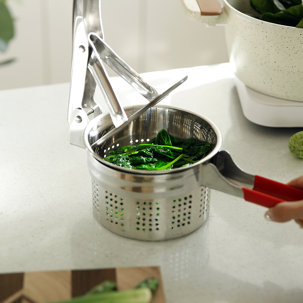 레드핸들 야채 탈수기 물기제거 샐러드 오이지 두부 음식 짤순이 16cm - 상세 이미지 4