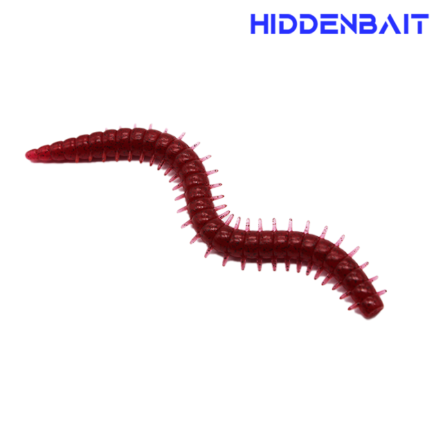 히든베이트 카리 배스웜 배스루어 프리리그웜 소프트베이트 H005 CHERRY, 12cm - 메인 이미지