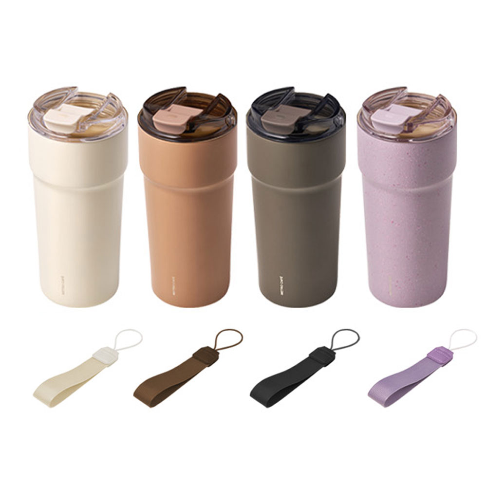락앤락 커피맛이 좋은 세라믹 텀블러 빅머그 650ml 카페잔 바닐라라떼 사진 네임이름 인쇄 - 상품 이미지