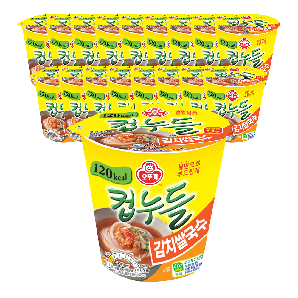 오뚜기 컵누들 김치쌀국수 34.8g, 18개 - 메인 이미지