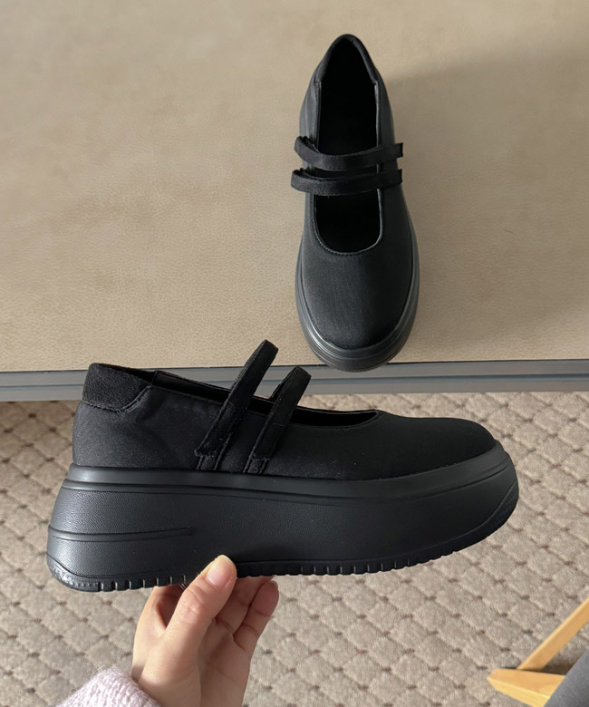 후즈백 벨크로 플랫폼 메리제인 슈즈 /6cm [2COLOR] - 상세 이미지 3