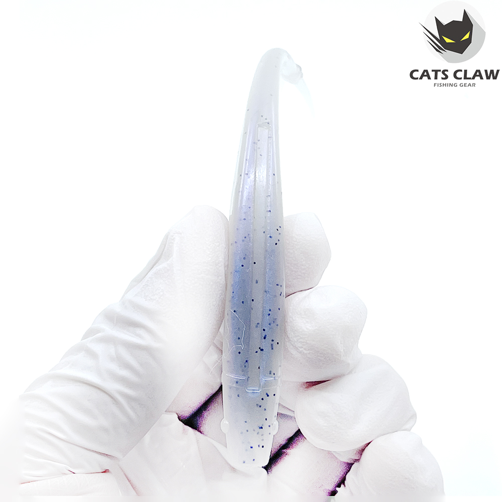 캣츠크로우 모비딕쉐드 광어웜 다운샷웜 카멜레온 블루 T08, 12.7cm(5인치) - 상세 이미지 4