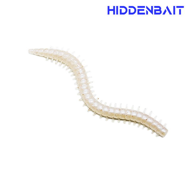 히든베이트 카리 배스웜 배스루어 프리리그웜 소프트베이트 H006 GRAY RED BLACK, 12cm - 상세 이미지 3