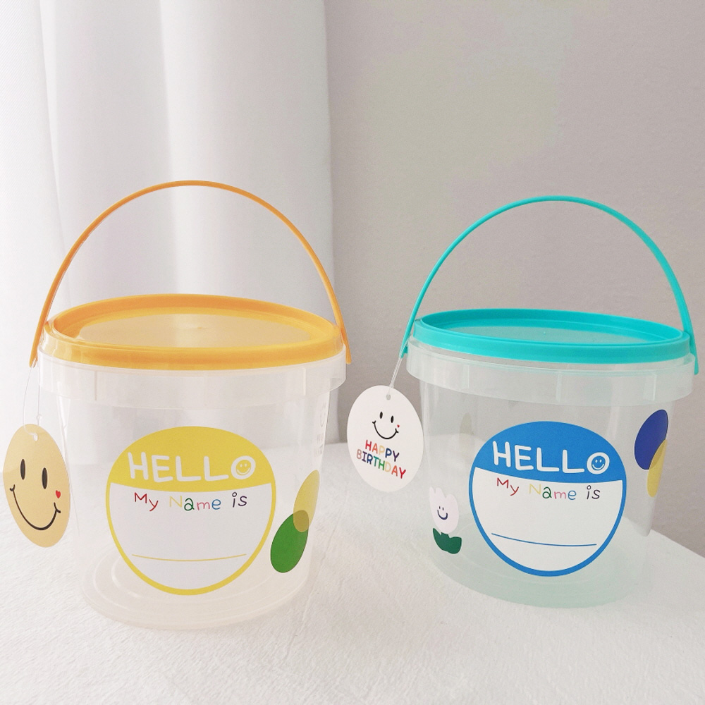 셀프 구디백 바스켓 어린이집 선물 포장 간식 답례품 포장 용기 통 투명 미니 s 이미지 4