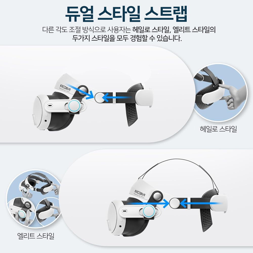 메타퀘스트3 스트랩 3S호환 헤일로 헤드스트랩 악세사리 KKCOBVR Q3 - 상세 이미지 3