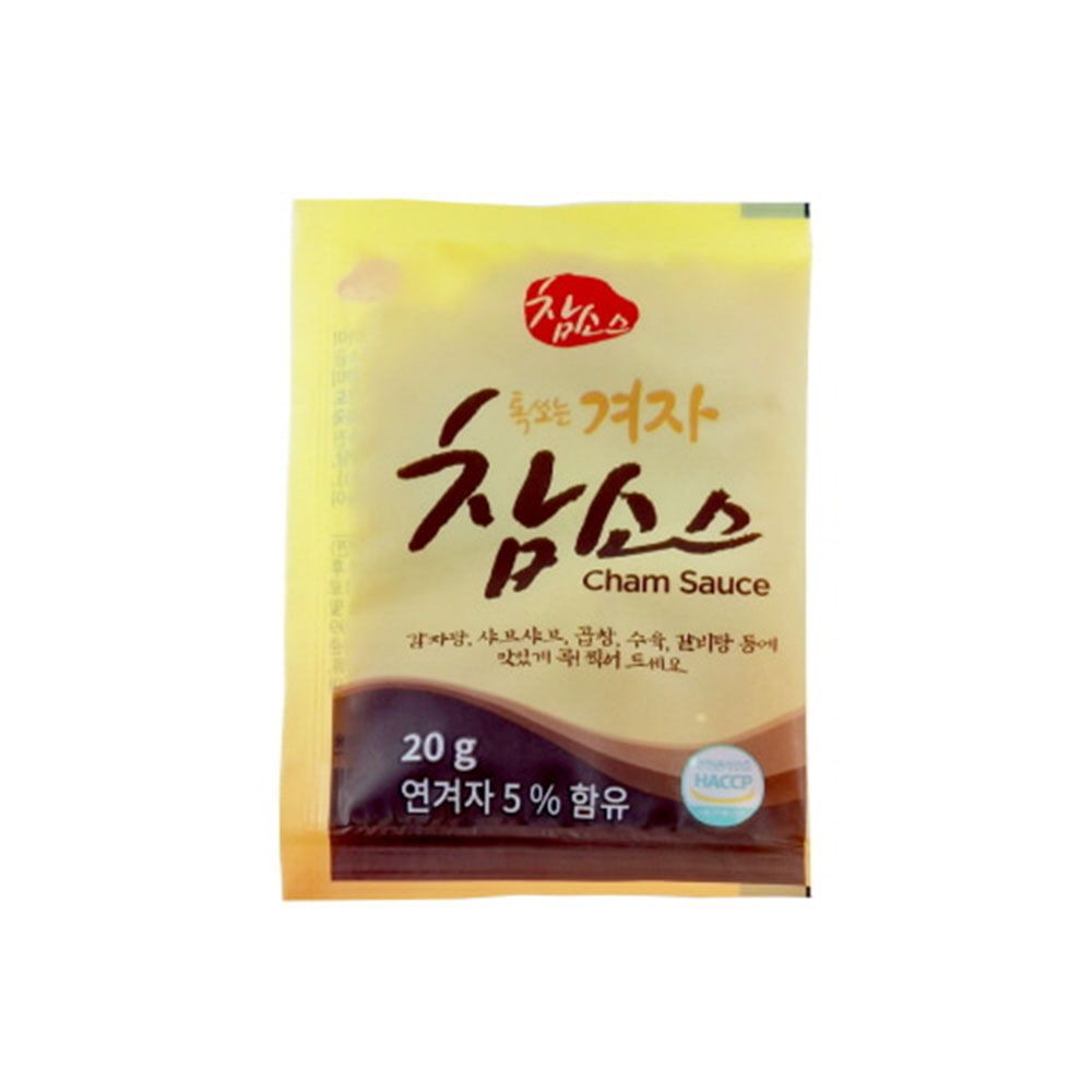 우리식품 톡 쏘는 겨자 참소스 20g 200개 소스 증정용 고기 파채 : 찐텐마켓