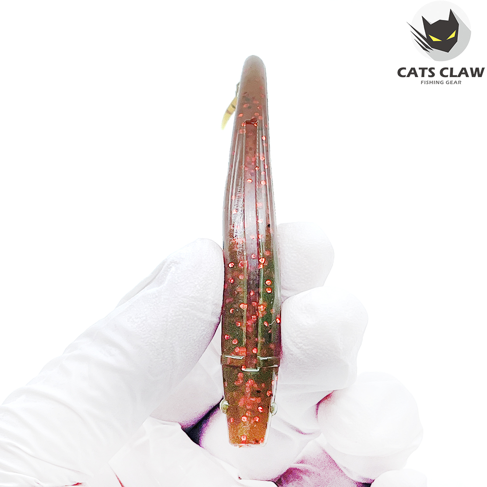 캣츠크로우 모비딕쉐드 광어웜 다운샷웜 모터오일 008, 12.7cm(5인치) - 상세 이미지 4