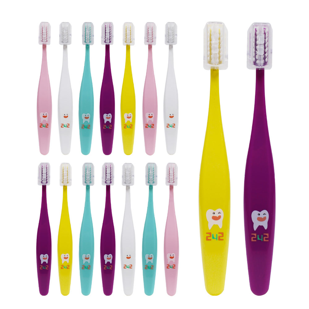 242 어린이칫솔 고학년용 16개입 국내생산 항균 이중 미세모