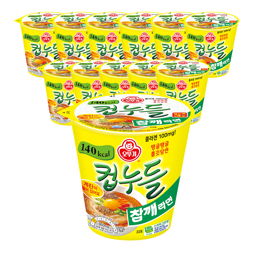 오뚜기 컵누들 참깨라면 37.5g, 12개