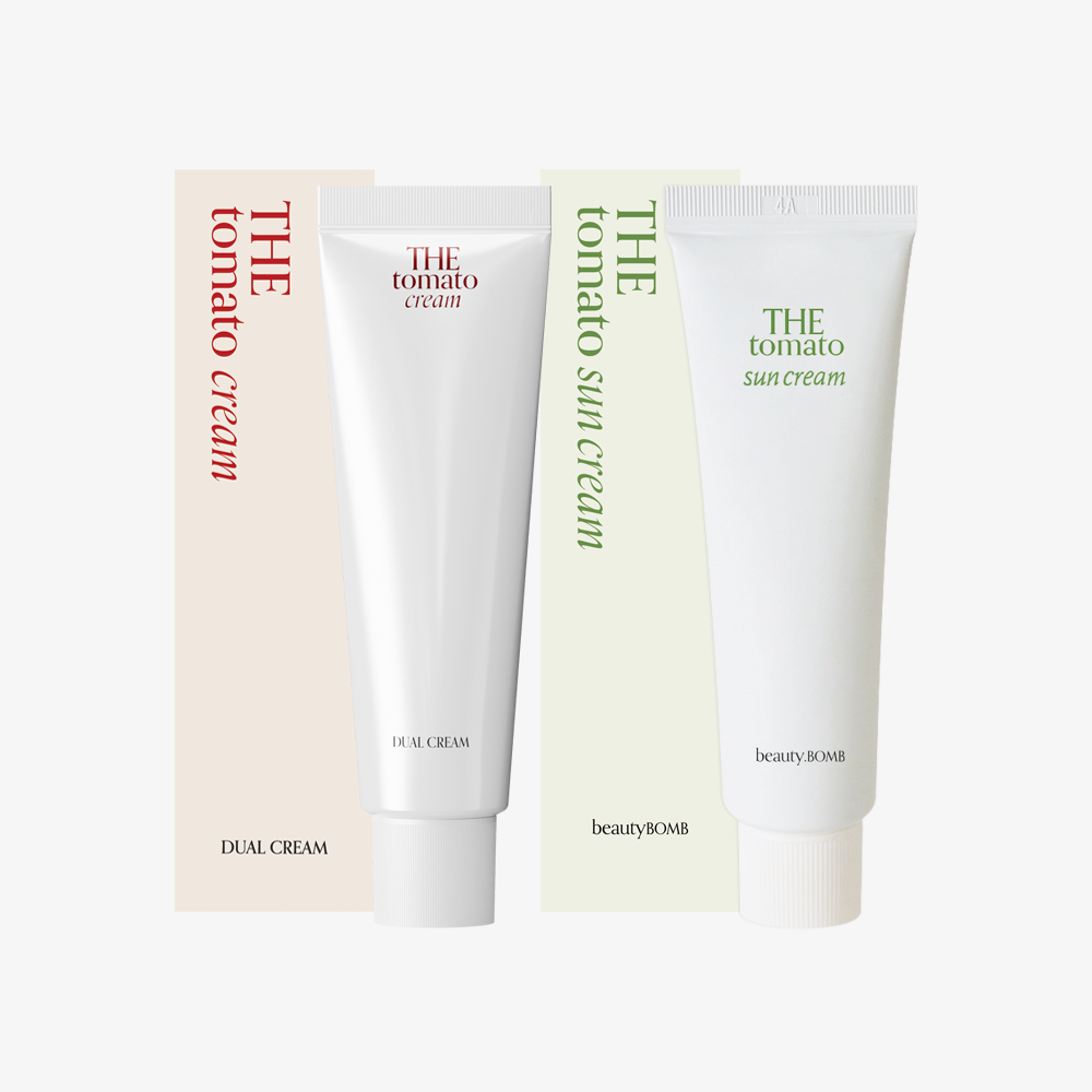 뷰티밤 자외선 차단제 주름 개선 더 토마토 미백 1개 50ml+선크림 1개 50ml 세트 - 메인 이미지
