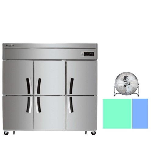 6구 업소용 대용량 65박스냉장고 식당용 1700L 냉장냉동고