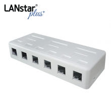 6포트 돌출형 아울렛박스 LSP-BK-64R