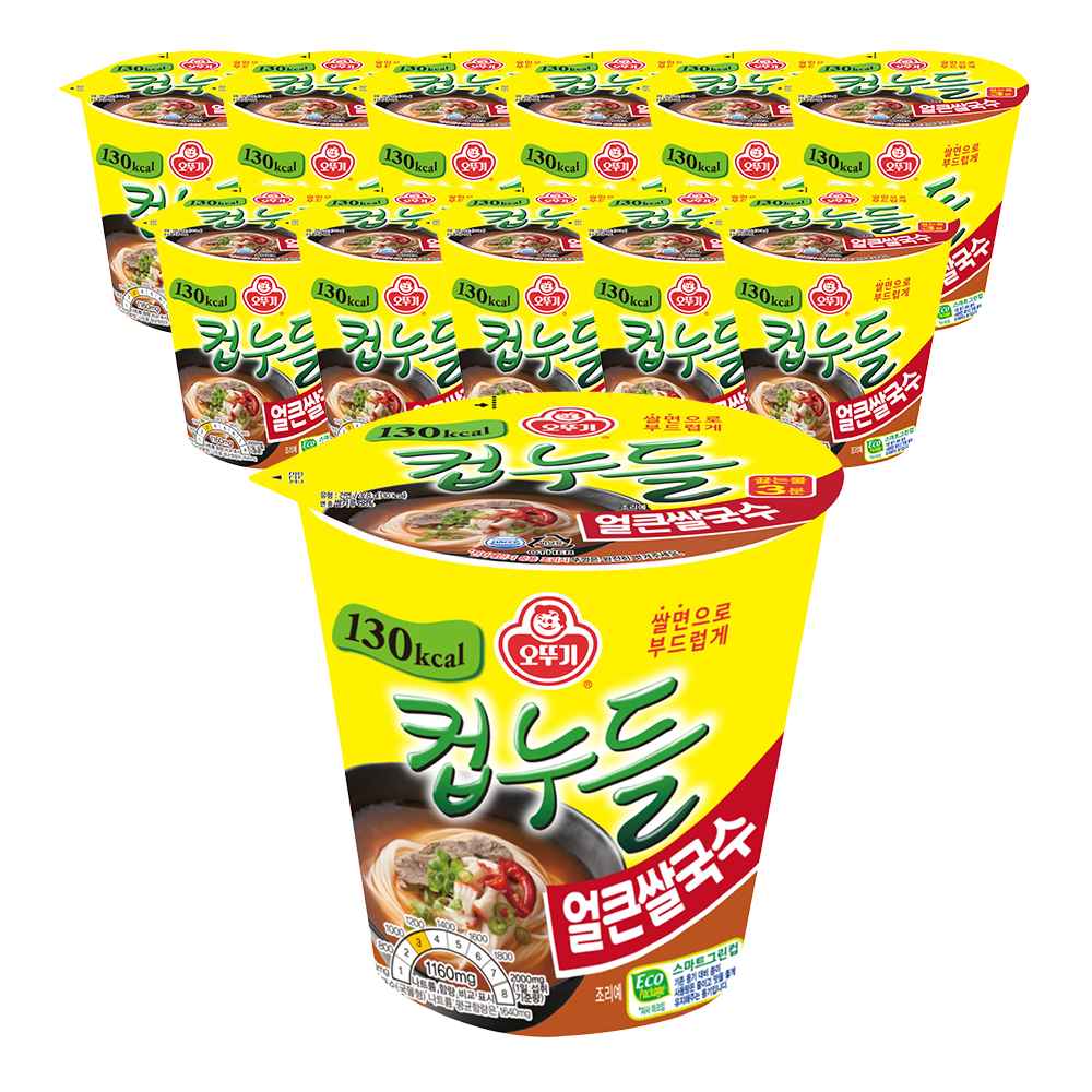 오뚜기 컵누들 얼큰쌀국수 37.8g, 12개 - 메인 이미지