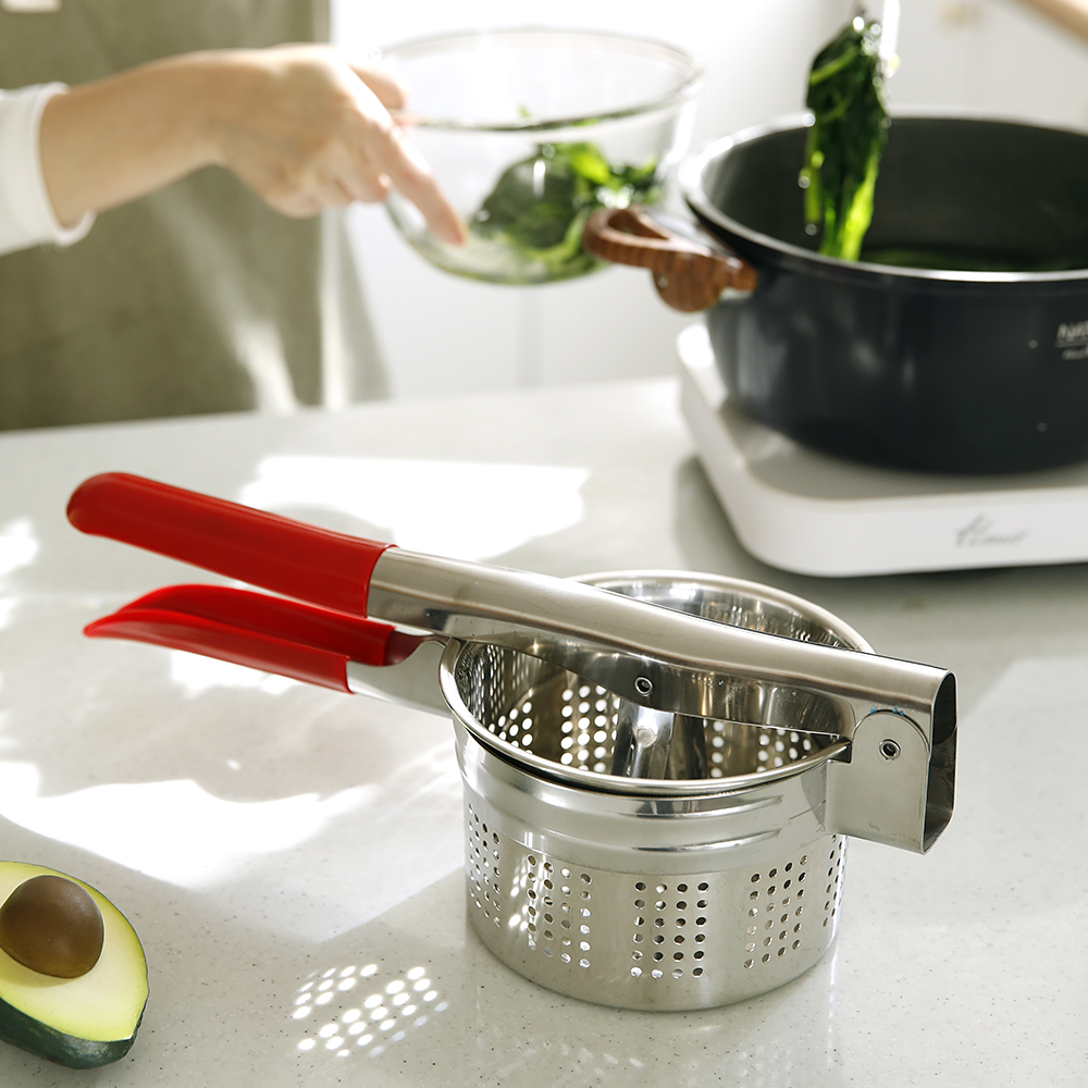 레드핸들 야채 탈수기 물기제거 샐러드 오이지 두부 음식 짤순이 16cm