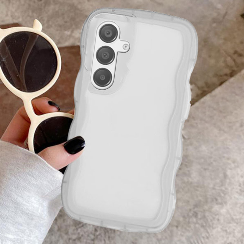 웨이브 쿠션 케이스 투명, 갤럭시S24 FE