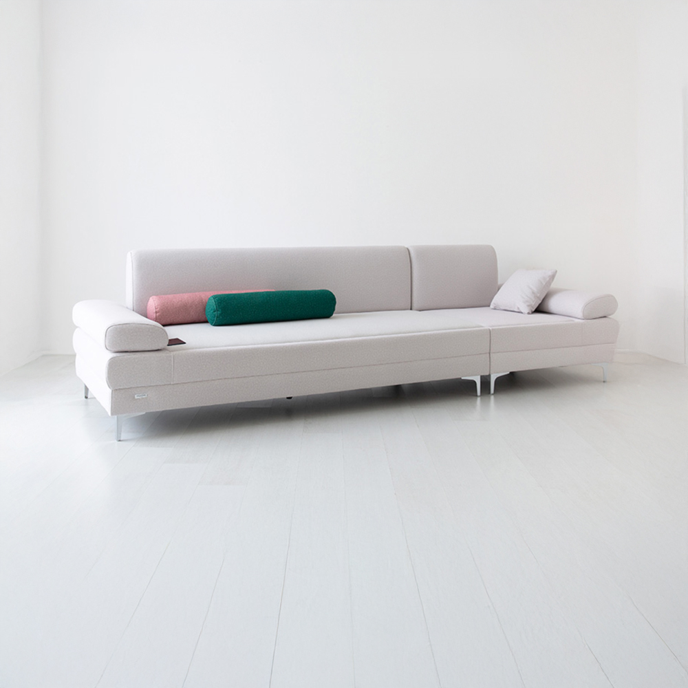 ONDOR 패브릭 흙소파 4인 코모도 라이트그레이