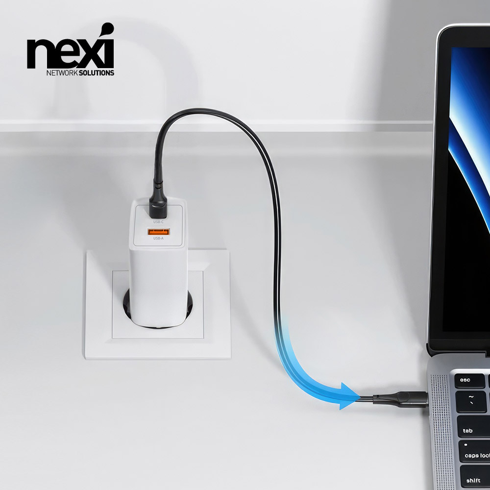 45W 고속 충전기 GaN PD3.0 PPS USB C타입 A타입 2포트 화이트 - 상세 이미지 4