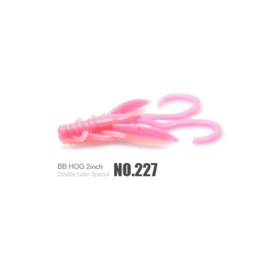 캣츠크로우 BB 호그웜 꺽지웜 산천어 송어미끼 227 핑크 차트, 5cm(2인치) - 상세 이미지 2