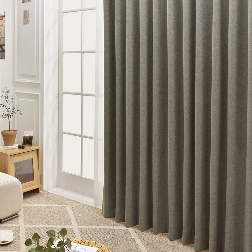 아라크네 나비주름 형상기억 100% 암막커튼 거실 양면 에반 110x230