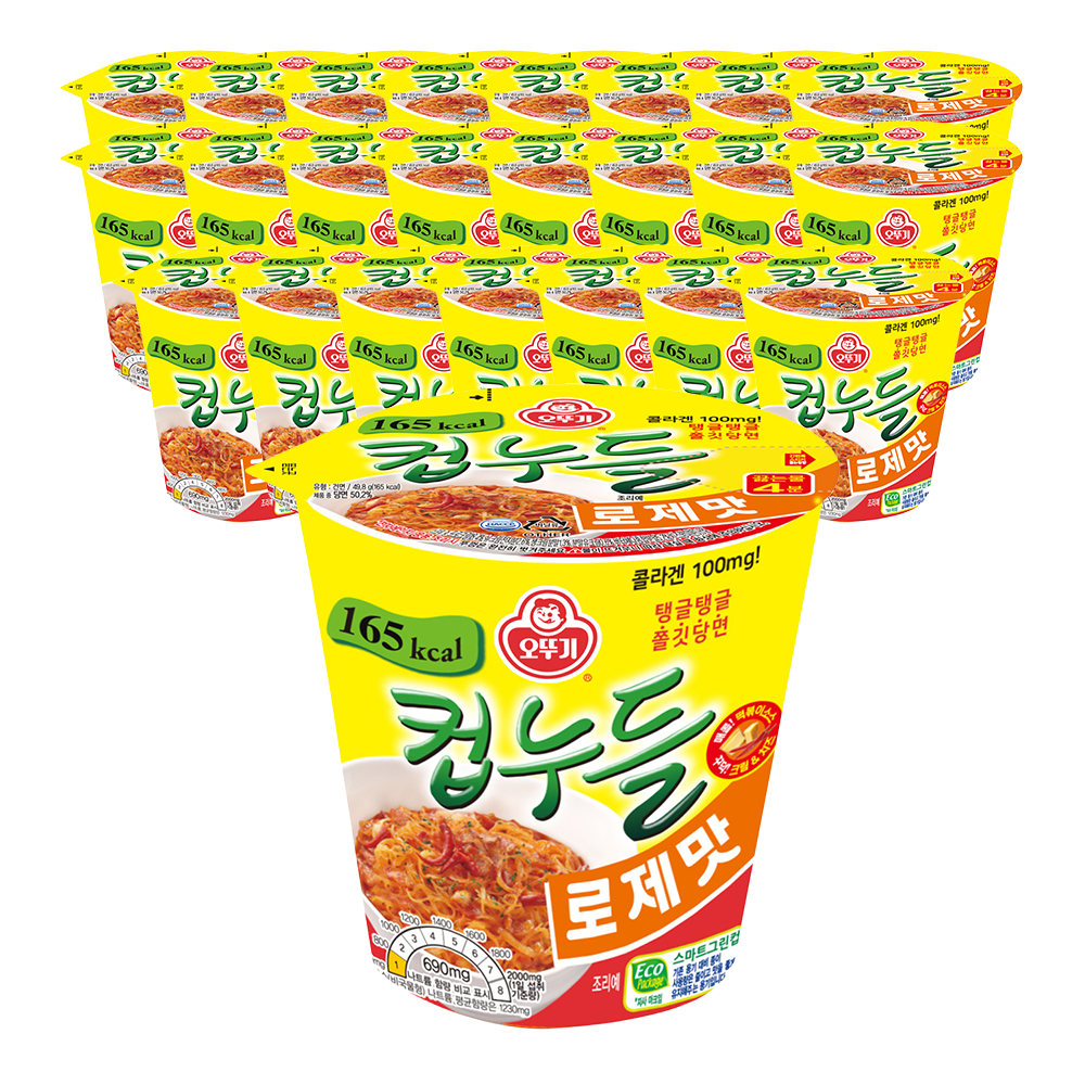 오뚜기 컵누들 로제맛 49.8g, 24개 - 상품 이미지