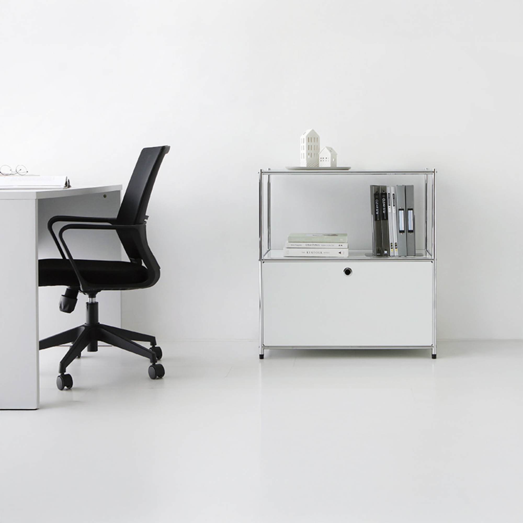 모듈가구 심플리 수납장 BC264 77x40x82, 2단, 화이트 6315.4230