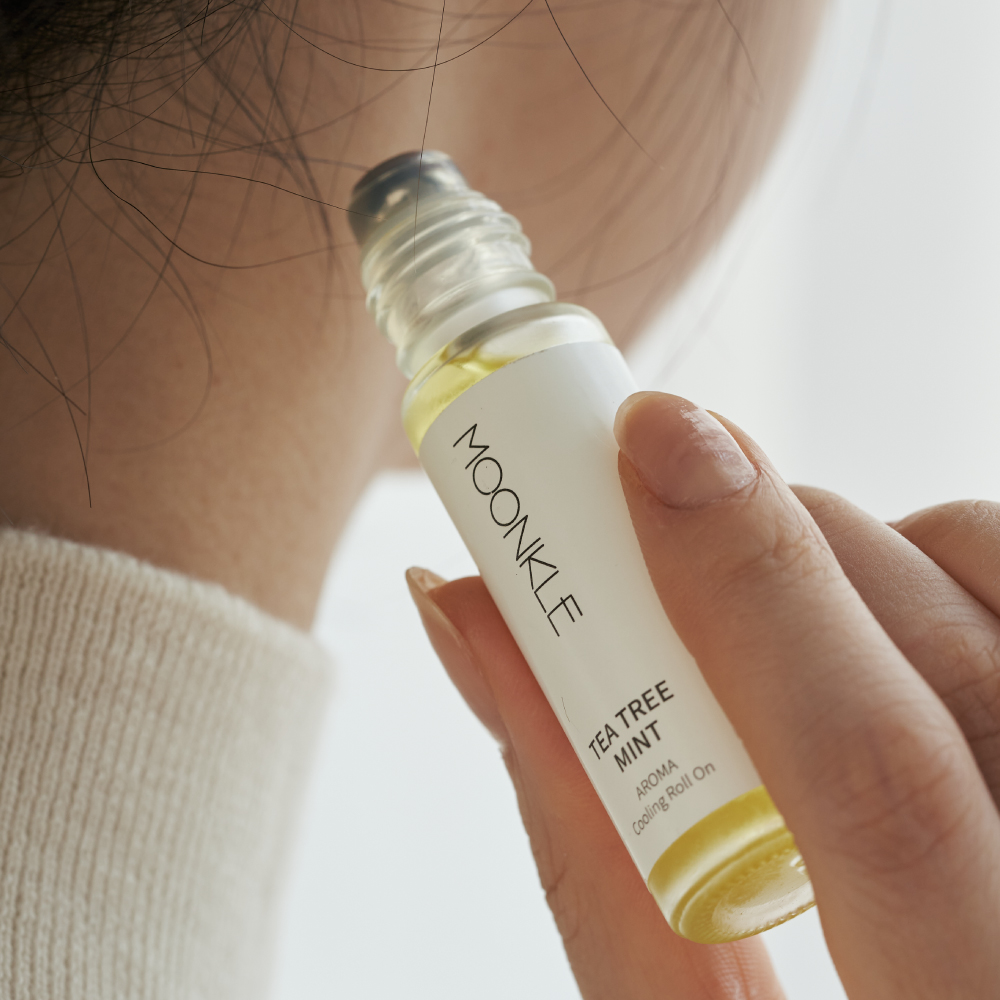 [기프트박스] 뭉클 라벤더 민트 아로마 쿨링 롤온 10ml 에센셜 오일 야몽 스틱