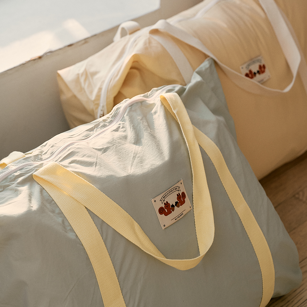 올포홈 정말큰 방수 낮잠이불가방 어린이집준비물 출산 여행가방 크림블루