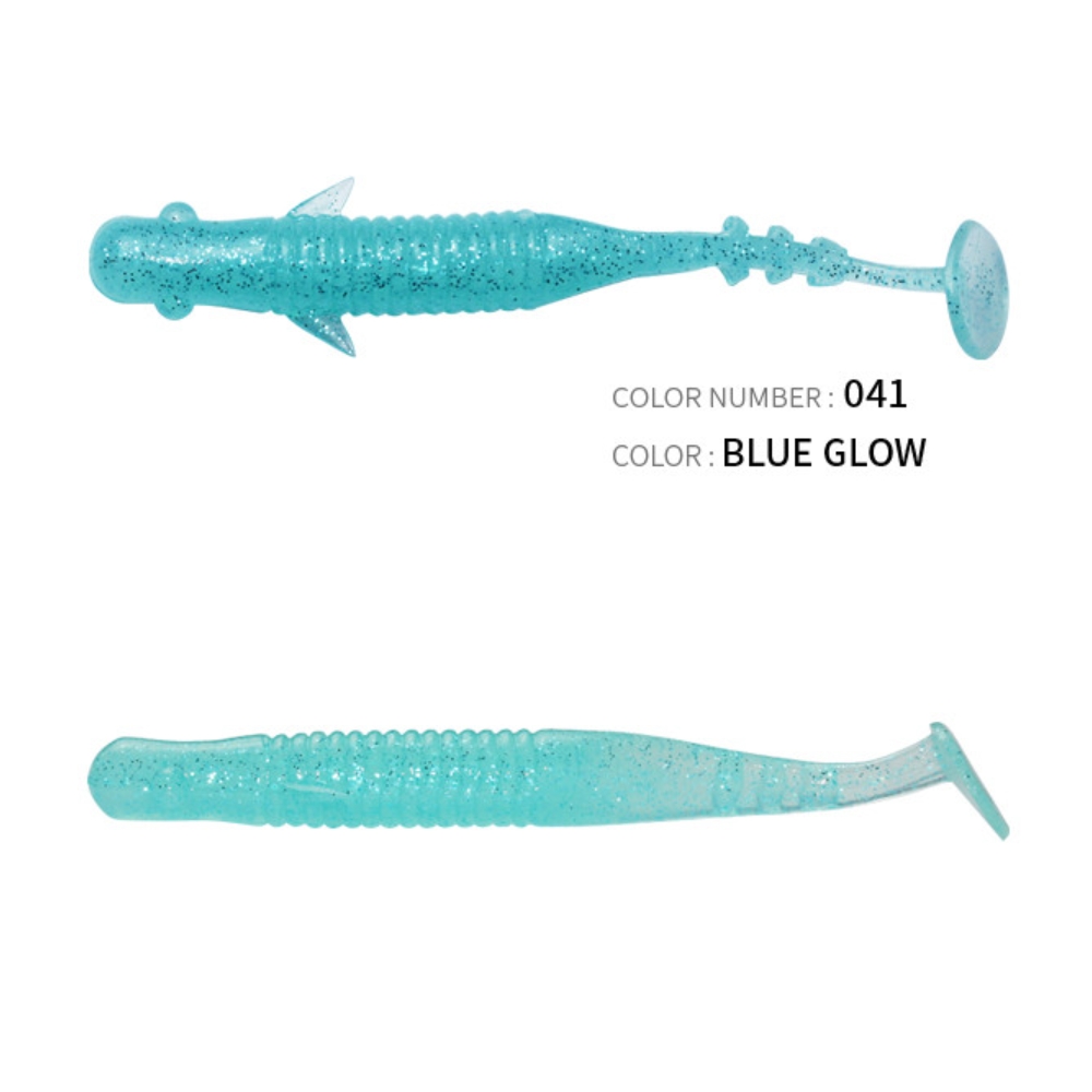 캣츠크로우 엔젤릭쉐드 갈치웜 풀치웜 점농어 041 블루 글로우, 7.6cm(3인치) - 상세 이미지 2
