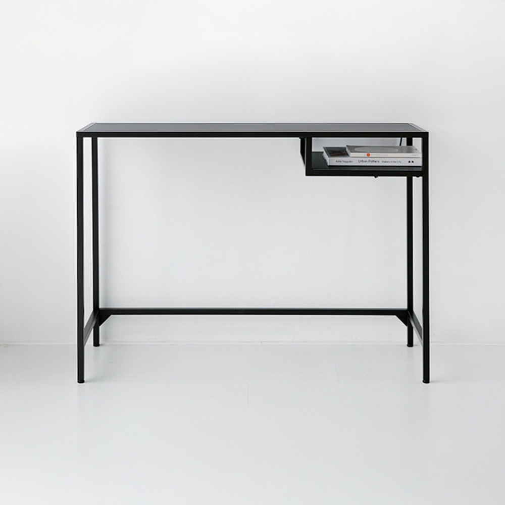 TETOS 책상 10036 1000mmx360mmx740mm, 블랙 9104.1034