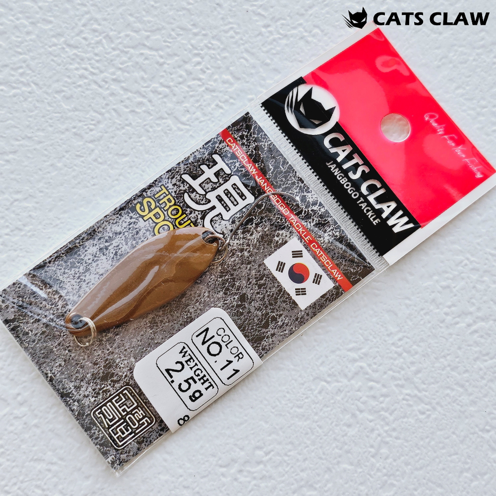 캣츠크로우 마이크로 송어 꺽지 현 스푼 11, 2.5g - 메인 이미지