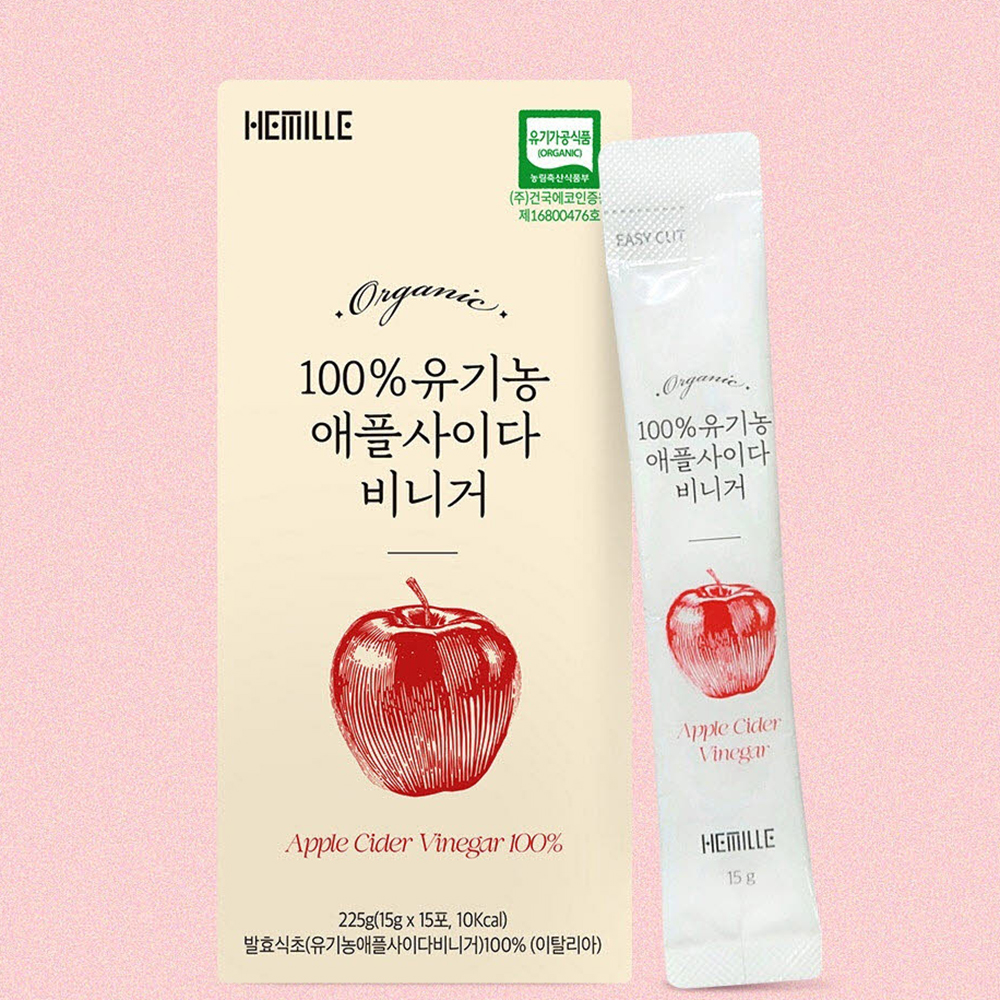 유기농 애플사이다비니거 애사비 식초 효능 애플비니거사이다 스틱 - 메인 이미지