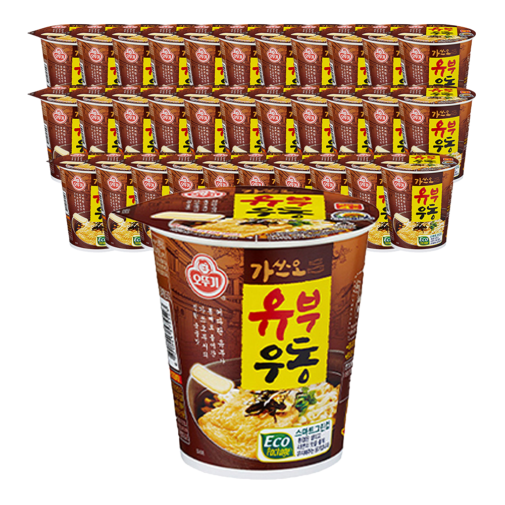 오뚜기 유부우동 컵라면 소컵 62g, 30개